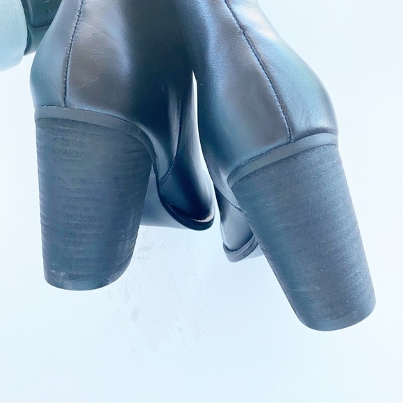 STEVE MADDEN Lux Leather Slouchy Tall Heeled Boots NEW - Picture 5 of 8